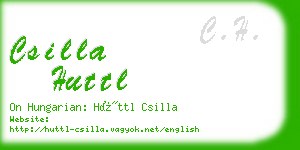 csilla huttl business card